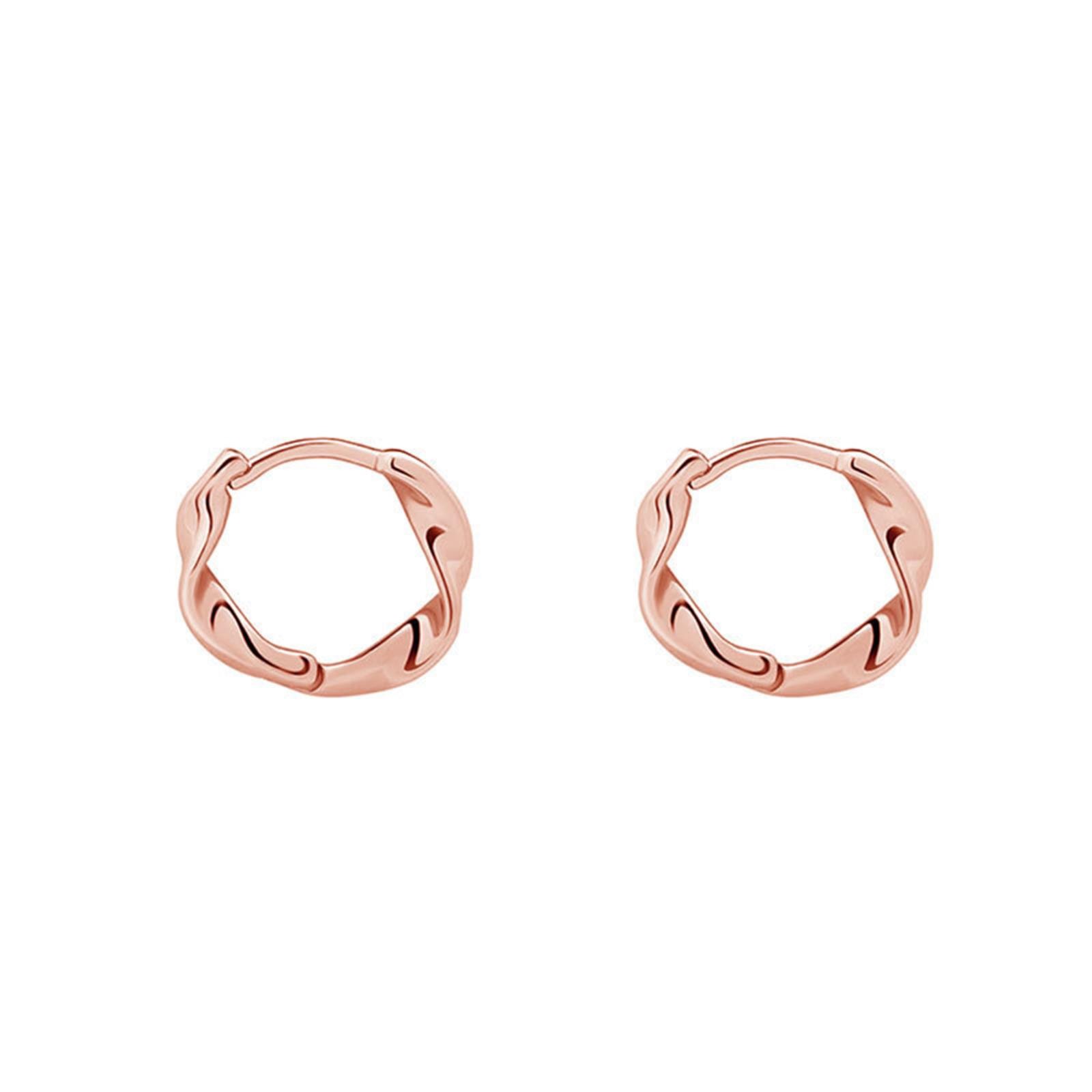 thumbnail image 2 of 925 Pendientes de aro de plata Pendientes de hebilla para las mujeres, 2 of 2